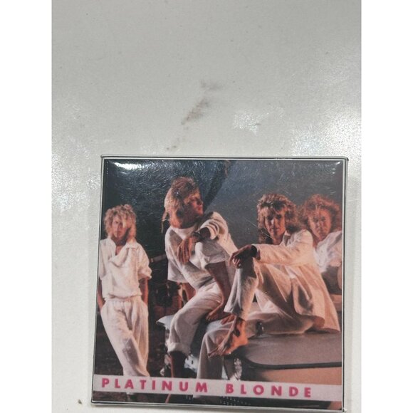 Platinum Blonde Music Band Red Pinback - Picture 4 of 7